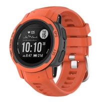 Dirželis Garmin Instinct 2s išmaniam laikrodžiui, minkštas silikoninis pakaitinis apyrankės apyrankė Garmin Instinct 2s apyrankei Garmin Instinct 2s raudona