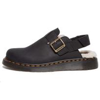 Dr. Martens Jorge 2 su dirželiu per kulną ir dirbtiniu kailiu, juodi vyriški kedai 31264001 43