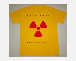 Retro KRAFTWERK RADIO-ACTIVITY 1975 Marškinėliai Klasikiniai Geltoni Unisex S-4XL S