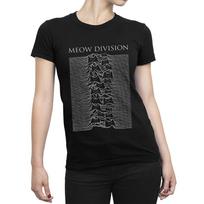 Meow Division Nežinomi Malonumai Unisex Marškinėliai Joy Division Juokingi Roko Marškinėliai M beige