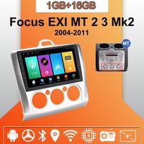 Android Carplay Automobilinis Radijas Ford Focus EXI MT 2 3 Mk2 Mk3 2004-2011 Multimedijos Grotuvas Pagrindinis Blokas Stereo GPS Navigacija BT WIFI 2+32GB 1+16GB,AT sidabras