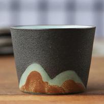 Japoniškas keraminis arbatinukas šildytuvas – Žvake šildoma arbatos viryklė ir užplikiklio rinkinys Kung Fu arbatai ar aromaterapijai Cup A 5x4cm 50ml