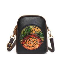 Women's Elegant Textured Print Embossed Crossbody Shoulder Bag-Chinese Style Premium Texture Vintage Bag pilka spalva