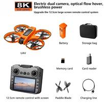 Naujas Originalus S156 Profesionalus Dronas 8K WIFI FPV ESC HD Fotografija iš Oro RC Orlaivis Bešepetėlis Kliūčių Vengimas Dvi Kamera Kvadkopteris Žaislas Dovana 3 Battery oranžinė