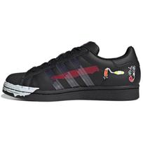 Adidas Superstar Komiksų Menas Unisex Sportbačiai Juodi Core-Black Debesėlių Balti GW5783 36⅔