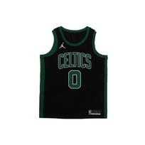 Jordan NBA krepšinio marškinėliai Celtics Tatum Nr. 0 Fan Edition Vyriški viršutiniai drabužiai Juodi Žali CV9470-011 M