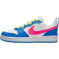 Nike Court Borough Low Recraft GS Photo Blue Hyper Pink Vaikams Sportbačiai Balti Šviesiai Citrinoso Twist IH0644-161 35.5