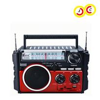 Profesionalus įkraunamas/baterijomis maitinamas radijas Analoginis derinimas FM/AM/SW Bluetooth garsiakalbis Saulės skydelis Radijas juoda