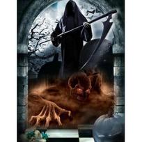 5D DIY Diamond Painting grim Reaper Cross Stitch Kit Mosaic Diamond Embroidery Rose Full Round/Square Drill Home Decoration Round 20x30cm