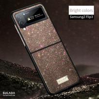 Skirta Samsung Galaxy Flip 3 Flip3 5g dėklas, Bling kibirkščiuojantis mielas mergaičių moterų apsauginis dėklas Galaxy Flip 3 5g Z Filp 3