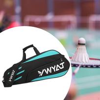 Badmintono rakečių krepšio raketės užvalkalas Daugiafunkcis sportinis didelės talpos teniso krepšys Black Blue