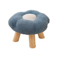 Footrest Pouf Cartoon gėlių formos sofos kėdutė, skirta žaidimų kambario prie lovos verandoje mėlyna