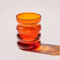 Kūrybiškas stiklinis puodelis karščiui atsparus gėrimų indas arbatai, sultims, pienui, kavai, namų vandens stiklinės, banguotas puodelis 250 ml 250ml