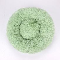 Pliušinė apvali katės lova, minkštas šuns lovos kilimėlis, miegmaišis, gultas, katės namelis, sofa, krepšys mažam, vidutiniam, dideliam šuniui 40cm žalia