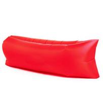 Nešiojama pripučiama sofa-lova lauko kempingui raudona