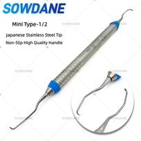 Mini 440C medžiaga Aukštos kokybės dantų Gracey kiuretės Periodonto skaleris Nerūdijančio plieno periodonto kaulų kiuretės Perio dantų instrumentas 1 pc 1-2