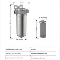 Išmanus 304 nerūdijančio plieno viso namo vandens valytuvas 2 Tons Stainless Steel Pre-Filter (Min. Order: 10)