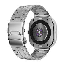 Titano apyrankė be tarpų Samsung Galaxy Watch Ultra 2025 47mm metalinis apyrankė Correa Galaxy Watch 8-7 Ultra 47mm apyrankei Galaxy Ultra 47mm sidabras
