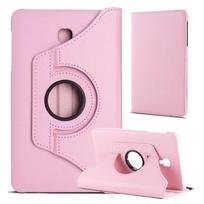 Naujas Samsung Galaxy Tab A 8,0 colio SM-T380 T385 Case 360 ​​Rotation Smart Stand PU dėklas skirtas Samsung T380 T385 360 stovo dėklas 8.0in TabA 2017 T380 rožinė