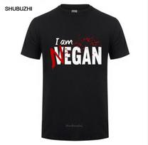 Negan lucille Marškinėliai The Walking Dead Negan Lucille Unisex Mados dizainas Individualūs trumpomis rankovėmis Valentino šeimos marškinėliai O formos iškirptės marškinėliai Unisex Marškinėliai L