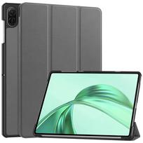 Skirtas HUAWEI 2024 Honor Pad X8a 11 colių trigubai sulankstomas stovas Magnetinis kietas kompiuterio galinis apvalkalas Funda Honor Pad X8a(2024 m) 11 colių dėklo dangtelis Honor Pad X8a pilka spalva