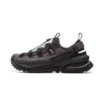 Li Ning CF Outdoor Creek žygio batai, patogūs, madingi, neslystantys, atsparūs dilimui, smūgius sugeriantys, žemo viršutinio pado, unisex žygio batai, juodi, pilki, AHLV001-4 41