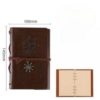 Pirate Diary Fashion Personality Notebook Journal Notebook Spiral Ring Binder Diary Retro Book šviesiai ruda spalva