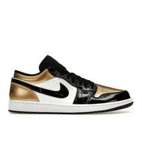 Air Jordan 1 Low Gold Toe Vyriški sportbačiai Metalinis-Auksinis Baltas-Juodas CQ9447-700 45 black