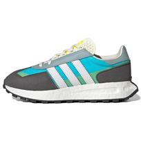 Adidas Retropy E5 pilkos spalvos su mėlynais elementais unisex sportbačiai pilkos-penkios spalvos, debesis baltos spalvos GX9820 44⅔ white
