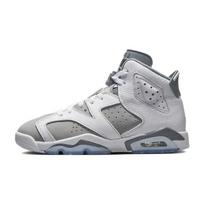 Air Jordan 6 Retro GS Cool Grey Vaikų sportbačiai Balti Vidutinio pilkumo 384665-100 36