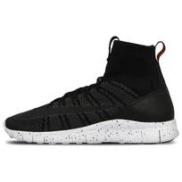 Nike Free Flyknit Mercurial 'Black' Sneakers 805554-008 45.5