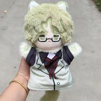 Anime bungou benamių šunų pliušinė lėlė rankinė lėlė 25cm Dazai Osamu Nakahara Chuuya minkšti kimšyti pirštinių žaislai Doppo