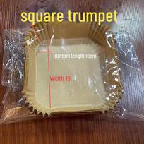 Maisto kokybės stačiakampiai ir apvalūs oro gruzdintuvų aliejiniai popieriai, skirti gaminti aukštoje temperatūroje. Square Small [Base Length 16*Width 16*4.5 cm]