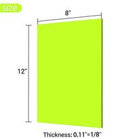 1 vnt Spalvoti skaidrūs „Lucite“ lentos akrilo „Perspex“ tonuoti lakštai / akrilo plokštės storis 2,8 mm Fluorescent Green