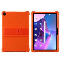 Suderinama su Lenovo M10 3-os kartos TB328XU/TB328FU 10.1  dėklu - Anti-Drop silikoninis laikiklio dangtelis oranžinė