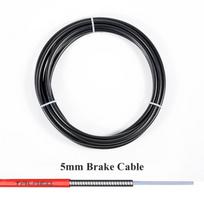 3m 4mm/5mm Dviračio Stabdžių Kabeliai Linijos Vamzdelis Dviračio Pavarų Perjungikliai Derailerio Kabelis MTB Road Bike Pavarų Kabelis Vielos Vamzdelis Aukštos Kokybės 5 Spalvos brake-cable juoda
