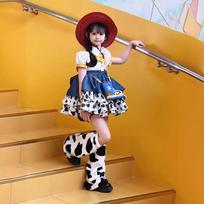 Merginų Cuisi suknelė Vaikų Lolita Princesės suknelė Žaislų istorija Woody Kaubojus Cosplay 100