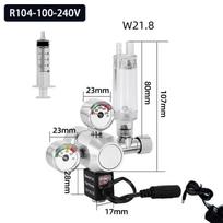 Akvariumo CO2 reguliatorius Solenoidinis vožtuvas Burbuliukų matuoklis CO2 valdymo sistema Augalų vandens žolių bakas CO2 slėgio mažinimo vožtuvas W21.8