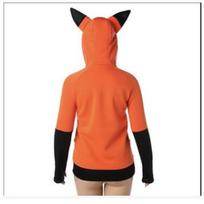 Lapės Hoodie Suaugusiems Cosplay Gyvūno Kostiumas Puloveris Megztinis Unikalus Lapės Pižamos Apranga Gyvūno Vaidmenų Žaidimo Megztinis Šventėms Festivaliams Helovinui M oranžinė