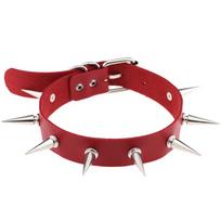 Juodas smailiu Choker karoliai Punk apykaklė Moteriški Moterys Vyrai Juoda Oda Kniedės Smeigės Chocker Papuošalai Gotikiniai Aksesuarai
