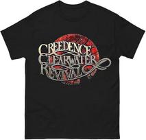 Karštas Creedence Clearwater Revival Grupės Marškinėlis Dovana Juokingas Juodas S-4XL Marškinėlis 4XL