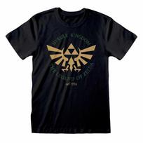 The Legend Of Zelda Marškinėliai Hyrule Karalystės Simbolis Oficialūs Nauji Juodi M