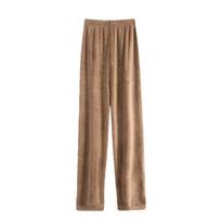 Moteriškos koralinio fliso miego kelnės - Šiltos, laisvos ir patogios rudeniui/žiemai One Size [40-70 kg]