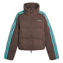 Adidas Originals Essentials Herringbone Warm Loose Fit Stand Collar Zipper Puffer Jacket Women Outerwear KG4909 2XS