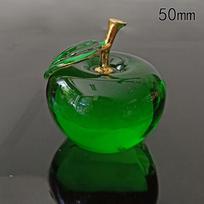 50/60mm Glazūruotas K9 Krištalinis Obuolys Amatai Stiklinis Svars Namų Stalo Dekoracija 50MM žalia
