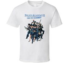 Policijos akademija 2 80-ųjų Retro Juokingi Filmo Unisex Marškinėliai S