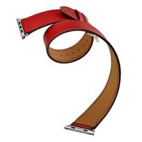 Dvigubas dirželis Apple watch 45mm 41mm 44mm/40mm 42mm/38mm odinis laikrodžio apyrankė iWatch serija 5 4 3 se 6 7 dirželis For 38mm 40mm 41mm