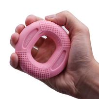 Adjustable Silicone Hand Grip 20 To 80 Lbs Grip Ring Forearm Trainer Expander Wrist Muscle Exercise Gym Fitness rožinė