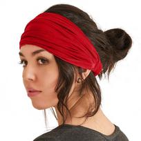 Unisex galvos juosta platus turbanas tampri prakaito juosta vyrams moterims vientisos spalvos sportinė plaukų juosta patogus galvos apdangalas plaukų aksesuarai One Size