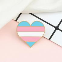 Translyčių Pasididžiavimo Emalio Smeigtukas LGBT Vėliava Taika Trans Lyčių Gėjų Lesbiečių Smeigtukas Individualus Krepšio Atlapo Smeigtukai Animacinis Mielas Ženklelis Mylėtojui Papuošalai